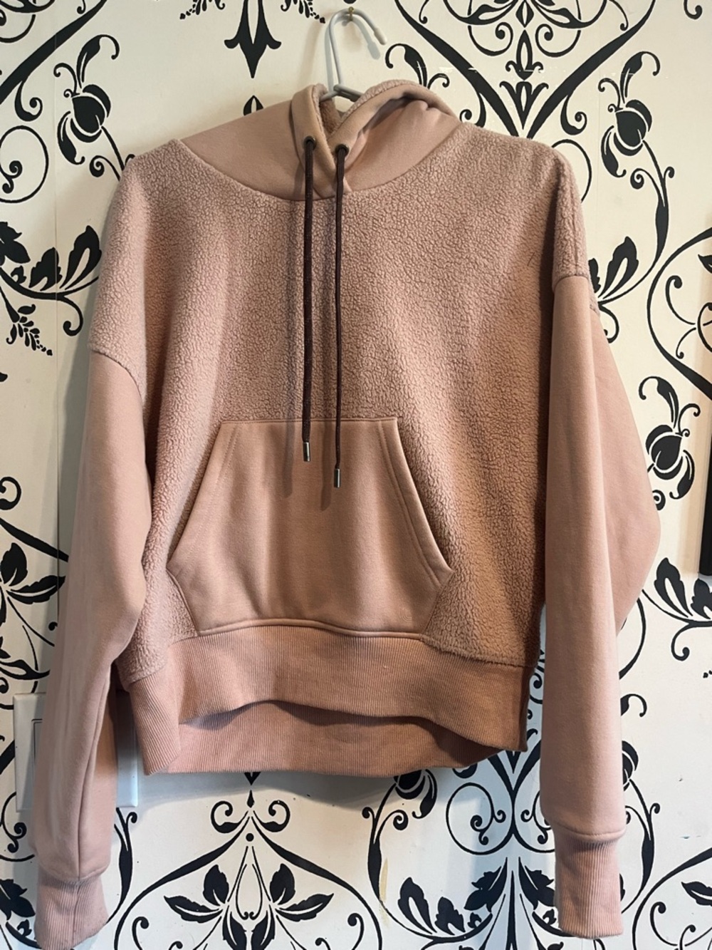 Lole Women's Rose Blush Sherpa Pullover Hoodie